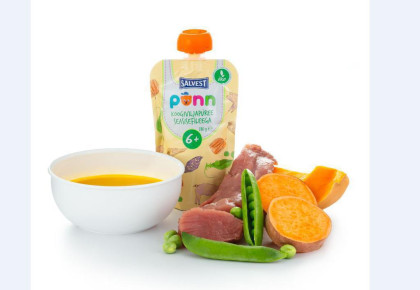 Salvest Ponn BIO Vepřová panenka se zeleninovým pyré (110 g)