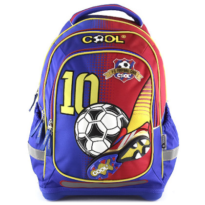 Školní batoh Goal - Modro-červený II.