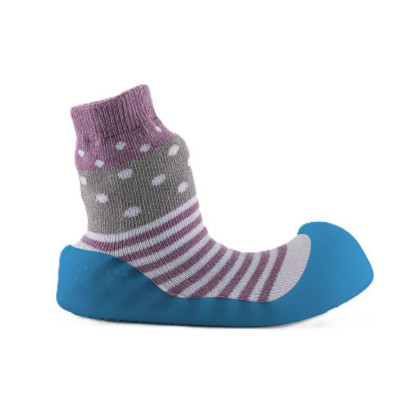 Ponožkové botičky Chameleon Lilac Polka