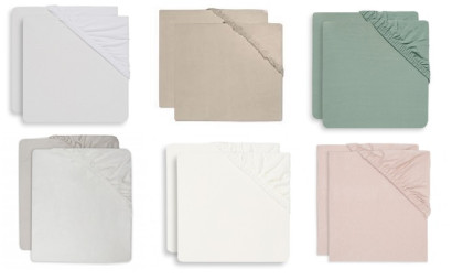 Prostěradlo napínací 120x60 cm 2 ks Jollein