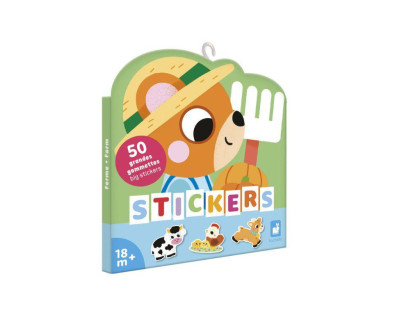 Velké samolepky Farma 50 ks Stickers Janod