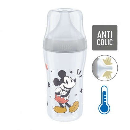 Perfect Match láhev Mickey s kontrolou teploty 260 ml Nuk