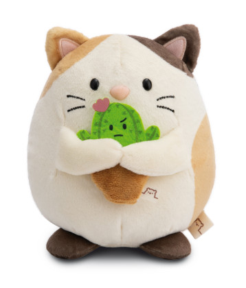 Plyšová MyMochi Kočička Angy 27 cm s kaktusem Nici