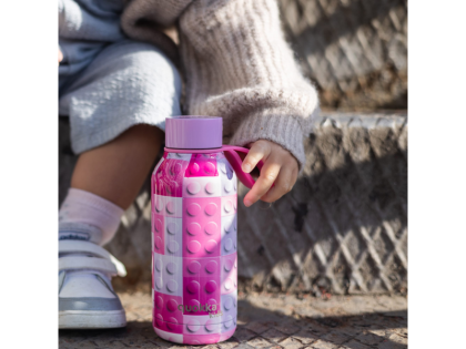 Nerezová termoláhev Solid Kids s poutkem 330 ml Qukka