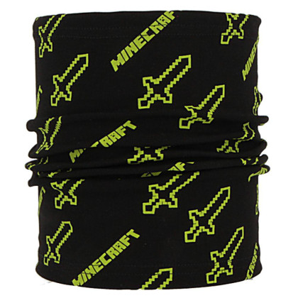 Nákrčník - tunel Minecraft černá RDX