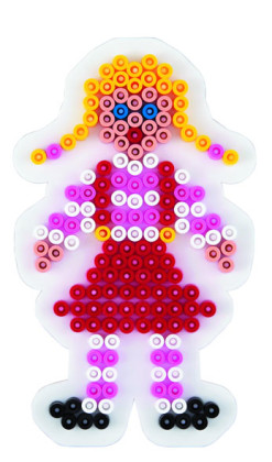 Podložka na zažehlovací korálky Hama Holka MIDI