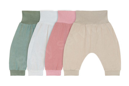 Kojenecké buggy mušelín růžová - Baby Service