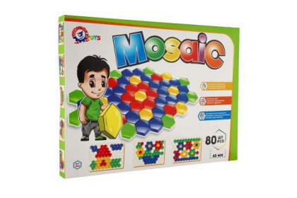 Mozaika klobouček 4 cm pro nejmenší hladký 80 ks