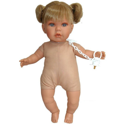 Realistická panenka Julia se zvuky a měkkým látkovým tělem 42 cm Llorens