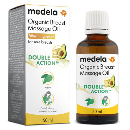 Organický masážní olej na prsy, 50 ml Medela