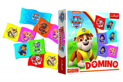 Domino papírové Paw Patrol/Tlapková patrola 28 kartiček společenská hra