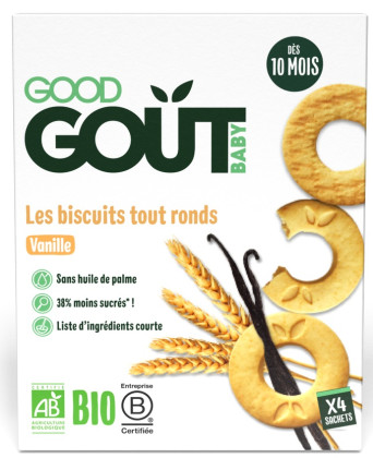 Good Gout BIO Vanilková kolečka 80 g