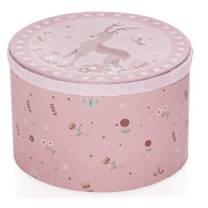 Dřevěný dětský bubínek Pink Zopa