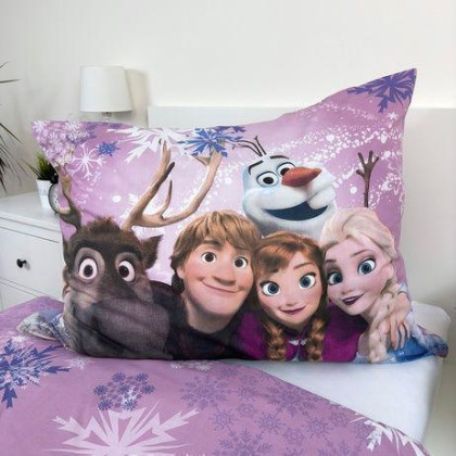 Povlečení do postýlky Frozen purple 200 x 140, 70 x 90 cm Jerry Fabrics