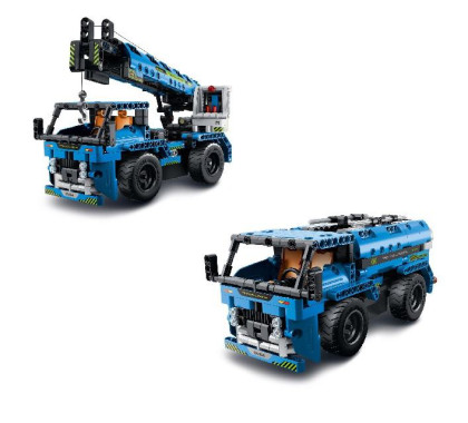 Stavebnice nákladní auto RC 2 v 1 na baterie 2,4 GHz 401 dílků iM.Master