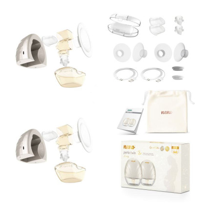 Odsávačka mateřského mléka duo elektrická handsfree Perla Twin neno