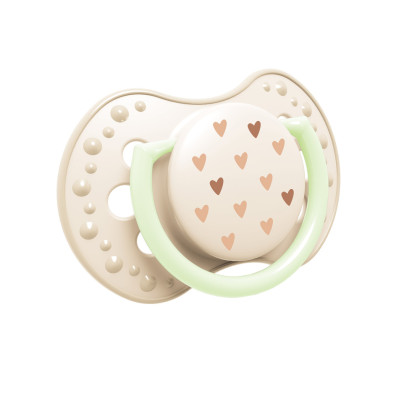 Dudlík svítící silikonový dynamický 2 ks Teddy Love 0 - 6 m Lovi