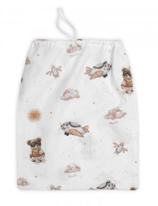 Bavlněný pytlík na přezůvky 40×32 cm 