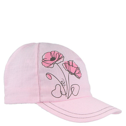 Letní lehká kšiltovka růžová vlčí mák RDX