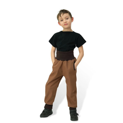 Rostoucí softshellové kalhoty Sport Brown Esito