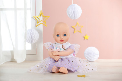 Lila šatičky s tutu BABY born 43 cm