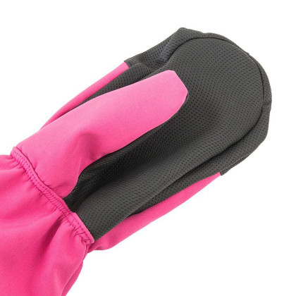 Rukavice dívčí softshellové palcové růžová Pidilidi 