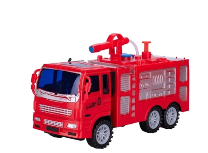 Auto hasiči 19 cm stříkající vodu na setrvačník