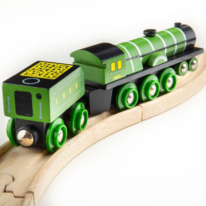 Dřevěná replika lokomotiva Flying Scotsman Bigjigs Rail