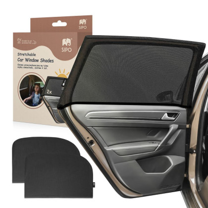 Sluneční clona do auta XL, strečová, 2 ks Sipo