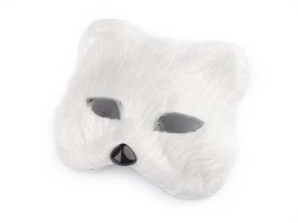 Karnevalová maska - škraboška chlupatá kočka 