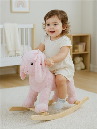 Houpací hračka s melodií Baby Mix Králíček