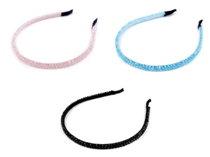 Čelenka do vlasů s broušenými korálky