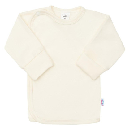 Kojenecká košilka s bočním zapínáním New Baby béžová