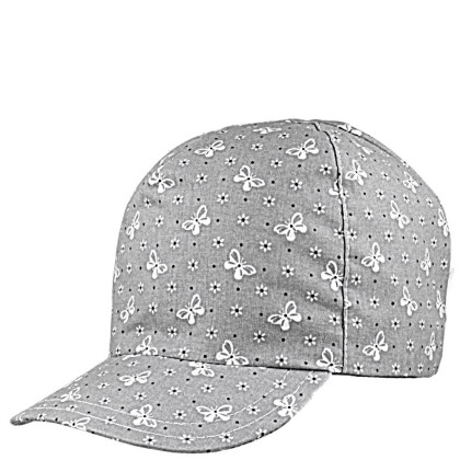 Dívčí kšiltovka Motýlci RDX Šedá