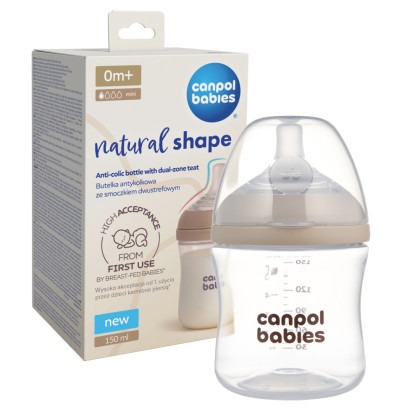 Láhev antikoliková Natural Shape 150 ml Canpol babies