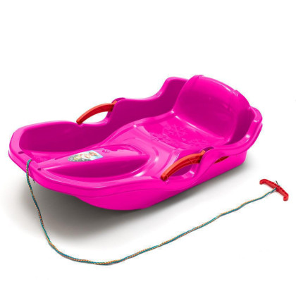 Plastové boby s opěradlem a brzdami Baby Mix Speed bob