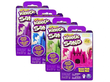 Kinetic Sand Kinetický písek neonové barvy 227g