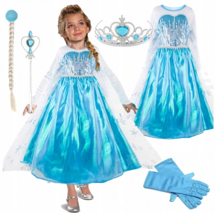 Dětský kostým s flitry Elsa