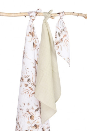 Mušelínové pleny 3 ks sada různých velikostí Sensillo 