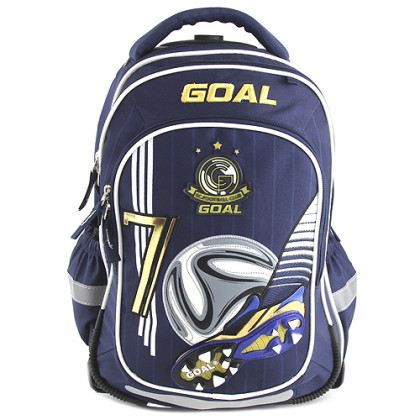 Školní batoh trolley Goal - 3D kopačka s fotbalovým míčem - číslo 7
