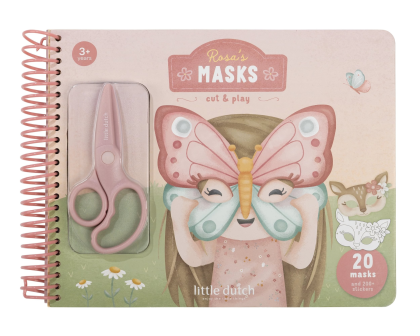 Kniha s vystřihovacími maskami Rosa Little Dutch