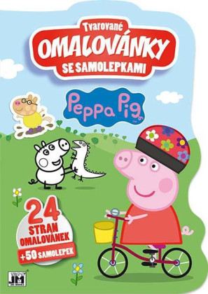 Tvarované omalovánky se samolepkami - Prasátko Peppa