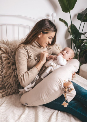 Bambusový polohovací polštář MiniRelax 150 cm Babymatex