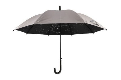 Deštník hvězdná obloha vystřelovací 70 cm kov/plast stříbrný