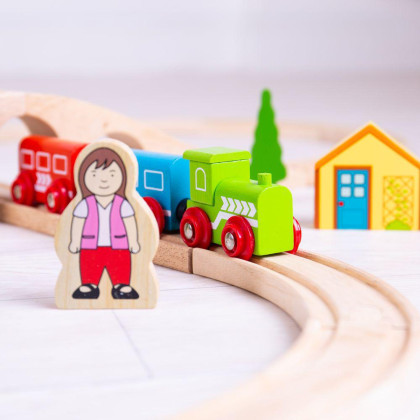 Dřevěná vláčkodráha osmička Bigjigs Rail