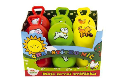 MPZ chrastítko míč s úchytem 10 cm