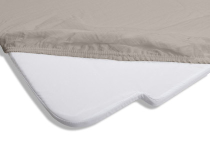 Mušelínové prostěradlo s gumou 58 x 110 x 8 cm béžové BabyMatex