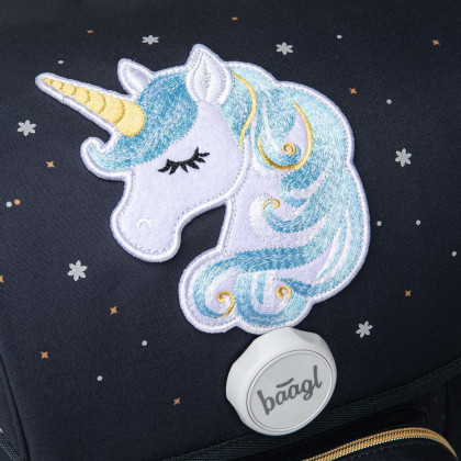 Školní aktovka Ergo Unicorn Gold Baagl