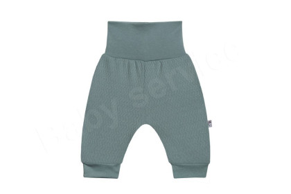 Tepláčky buggy Vlnky mátová Česká výroba Babyservice