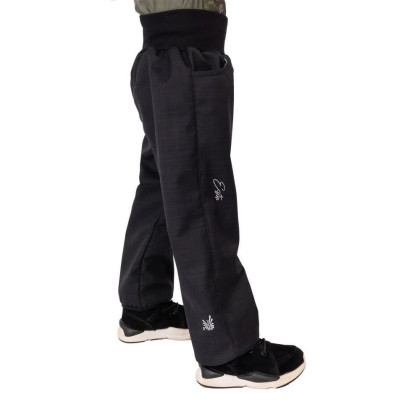 Dětské softshellové kalhoty s beránkem Lamb Black Esito